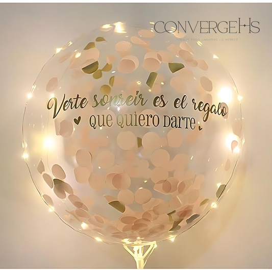 Burbuja luminosa personalizada